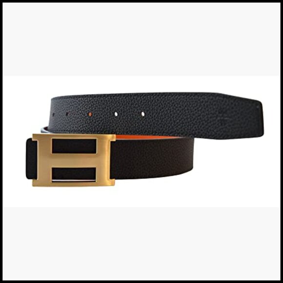 Genuine Leather Casual Dress Belt with Reversible Strap main image 5